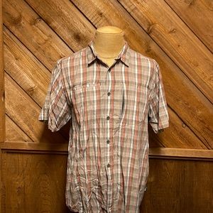 North Face plaid outdoor shirt L